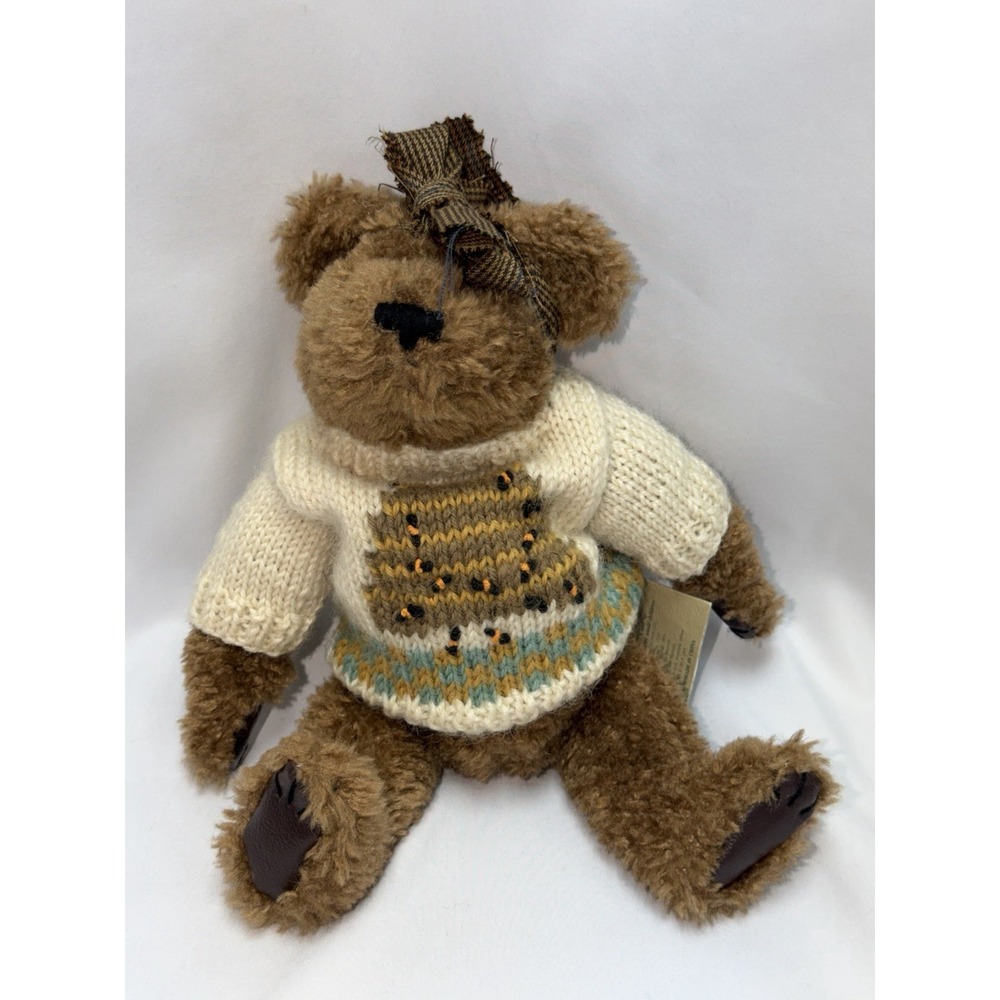 Boyd's Bears Beatrice Collectible Plush Beehive Sweater Brown Bow 85-98 Tag